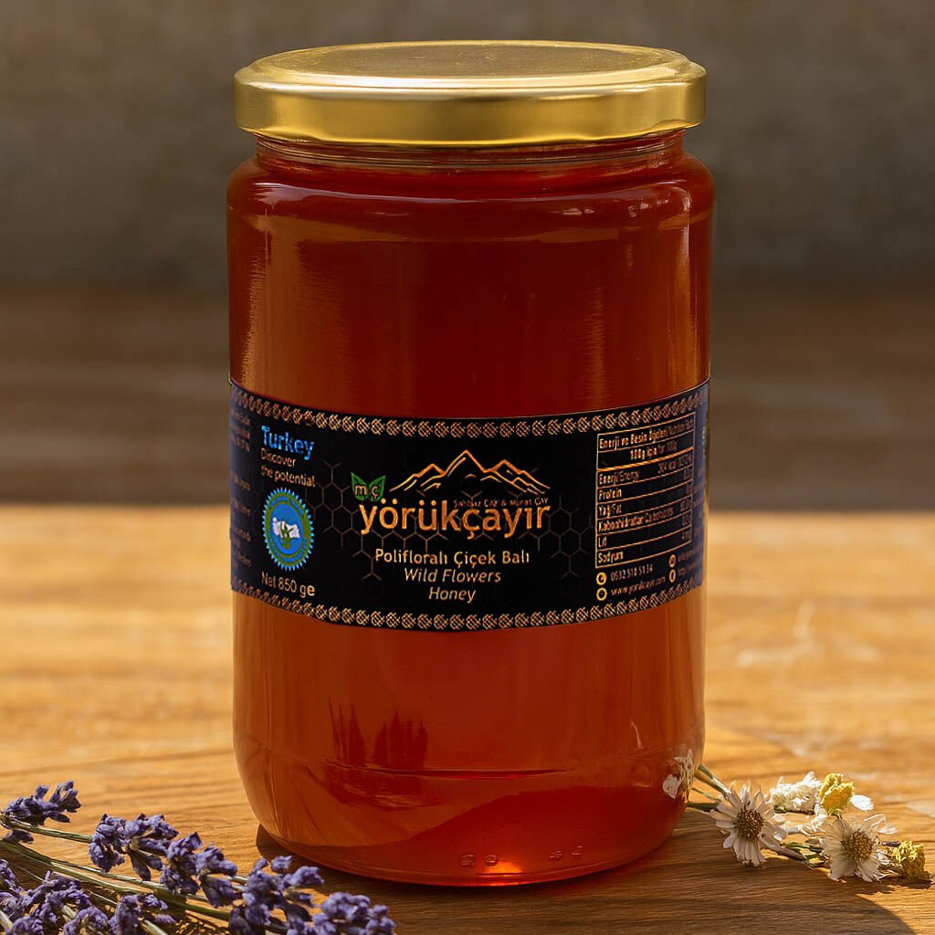 YÖRÜKÇAYIR ÖDÜLLÜ ORGANİK POLİFLORALI SÜZME BAL 850 GR