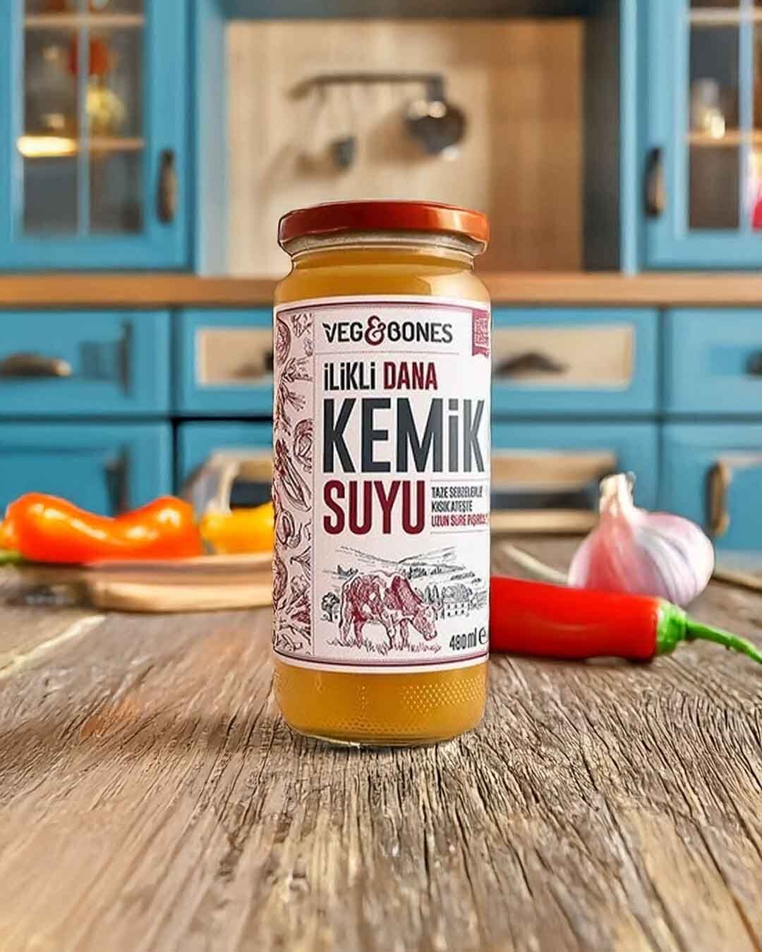 VEG&BONES İLİKLİ DANA KEMİK SUYU 480 ML