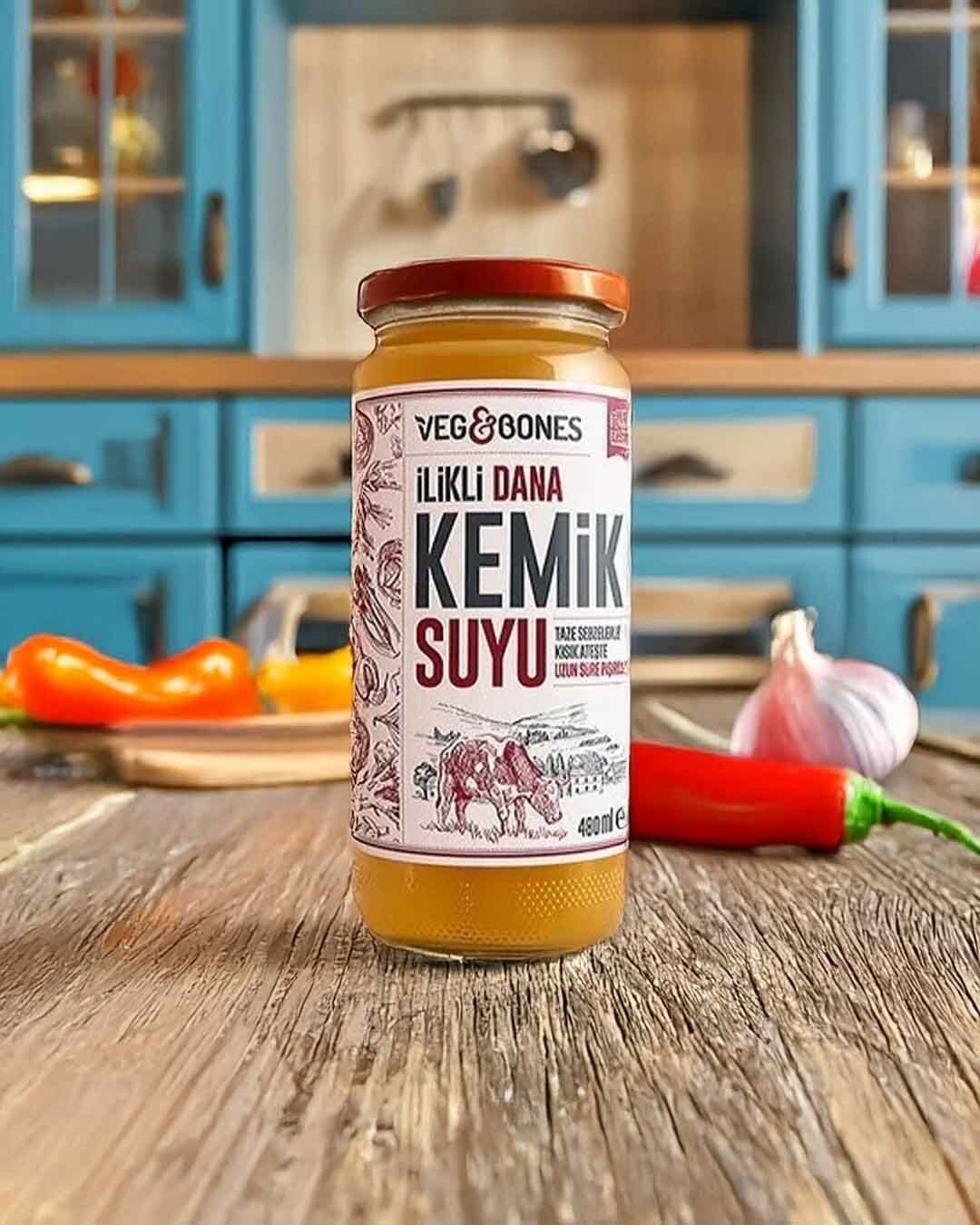 VEG&BONES İLİKLİ DANA KEMİK SUYU 480 ML