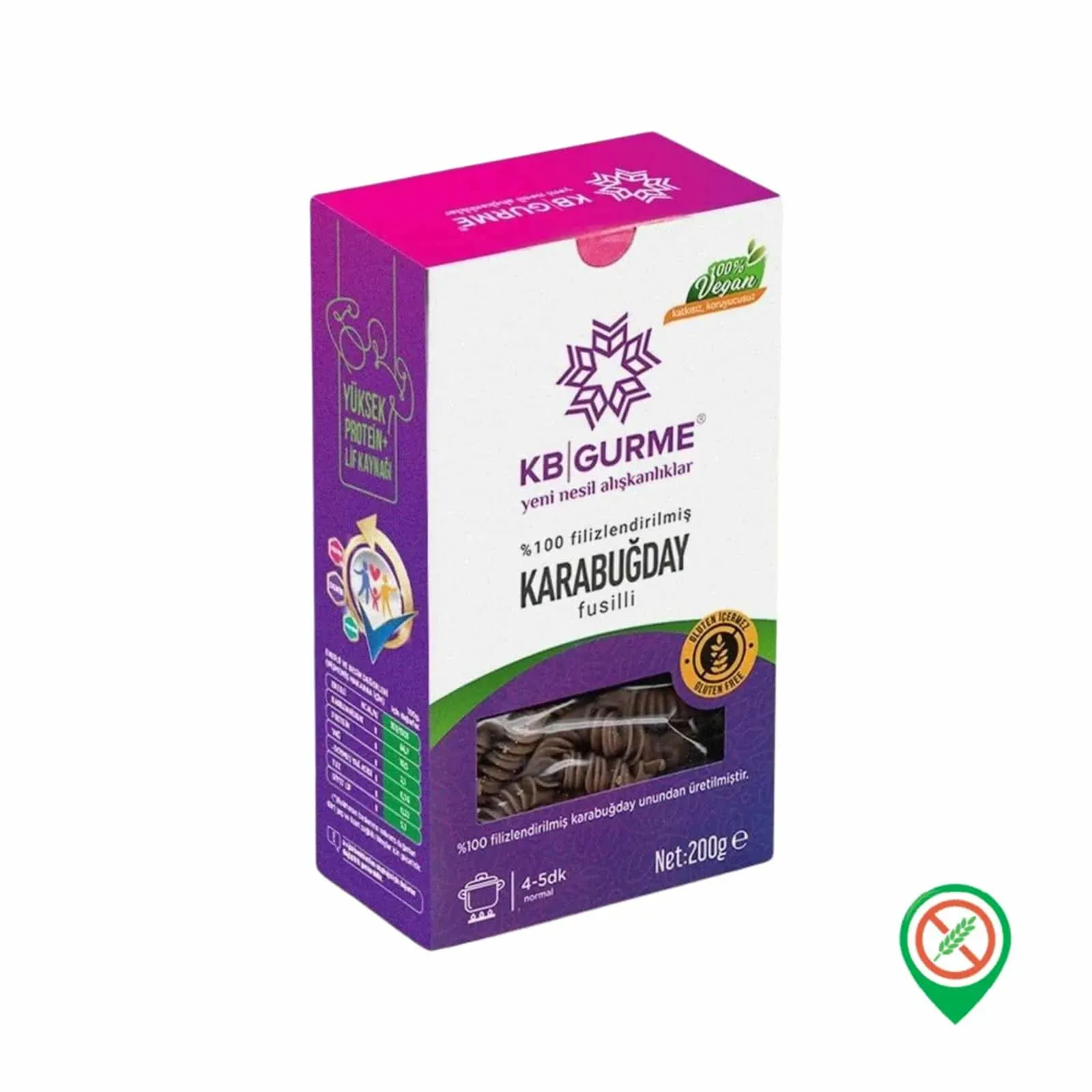 KARABUĞDAY MAKARNA FUSİLLİ (KB GURME) 200 GR