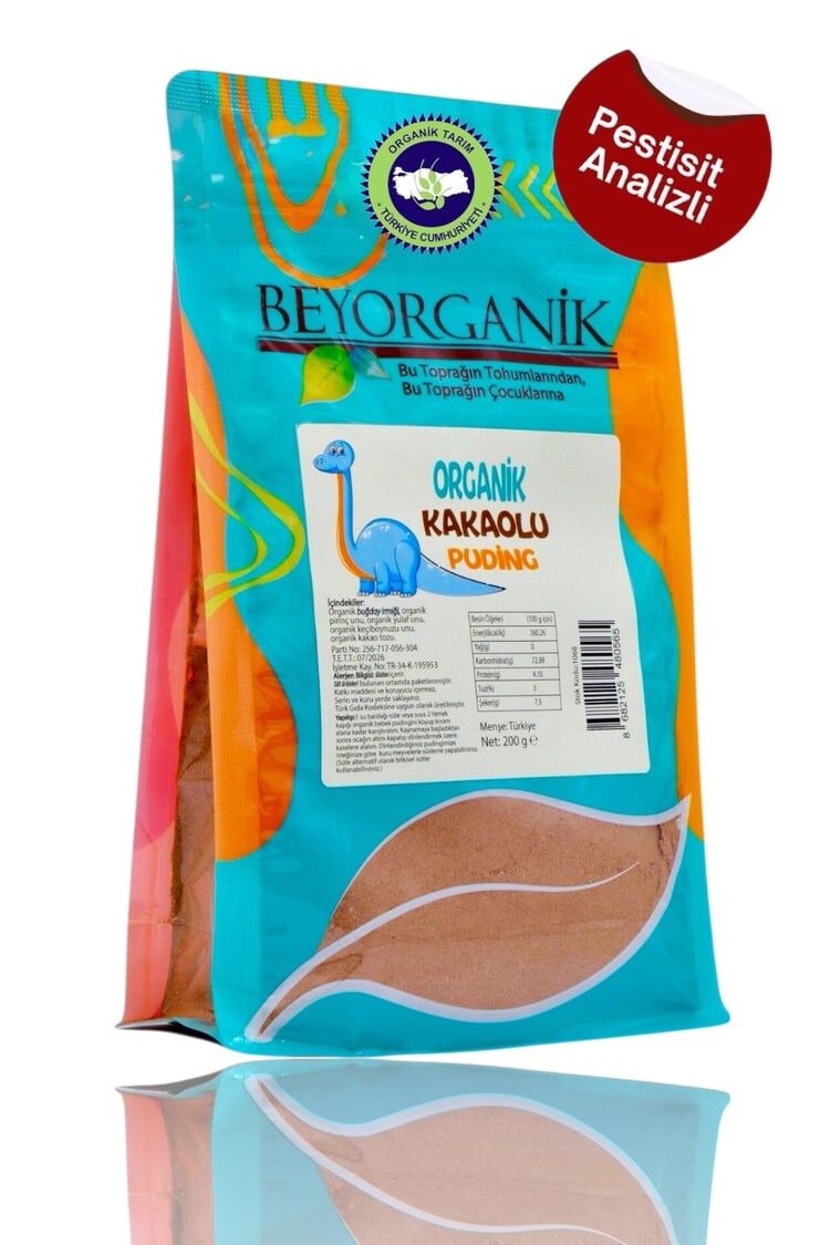 ORGANİK KAKAOLU BEBEK PUDİNGİ 6+ AY (BEYORGANİK) 200 GR