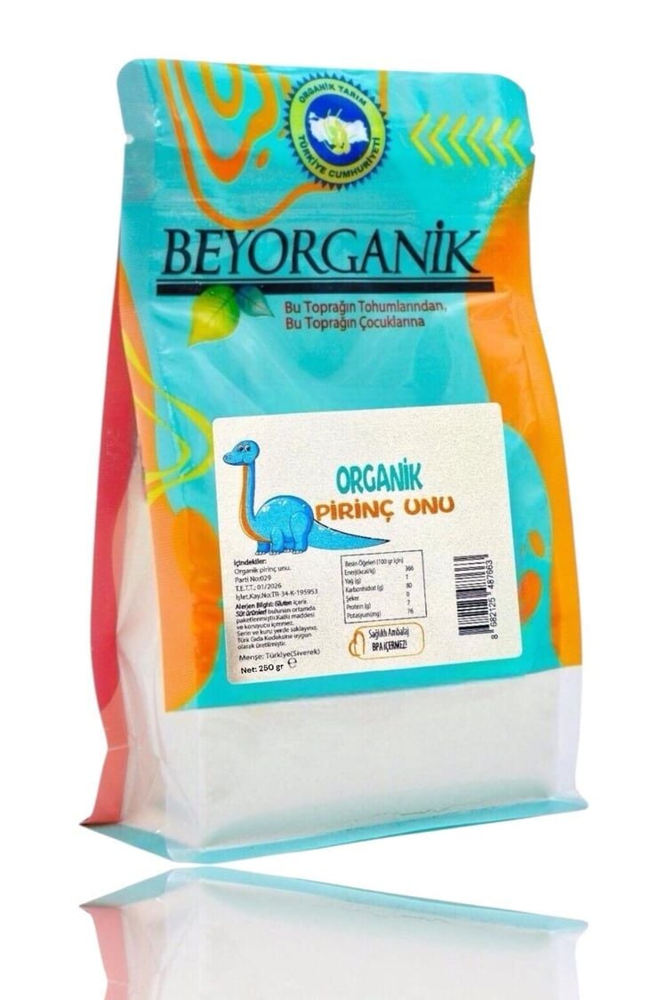 ORGANİK PİRİNÇ UNU  (BEYORGANİK) 250 GR