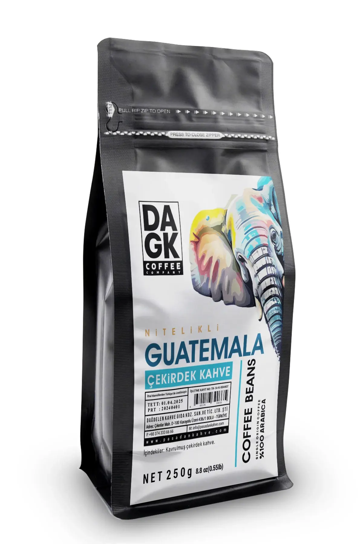 DAGK GUETAMALA ÇEKİRDEK KAHVE 250 GR
