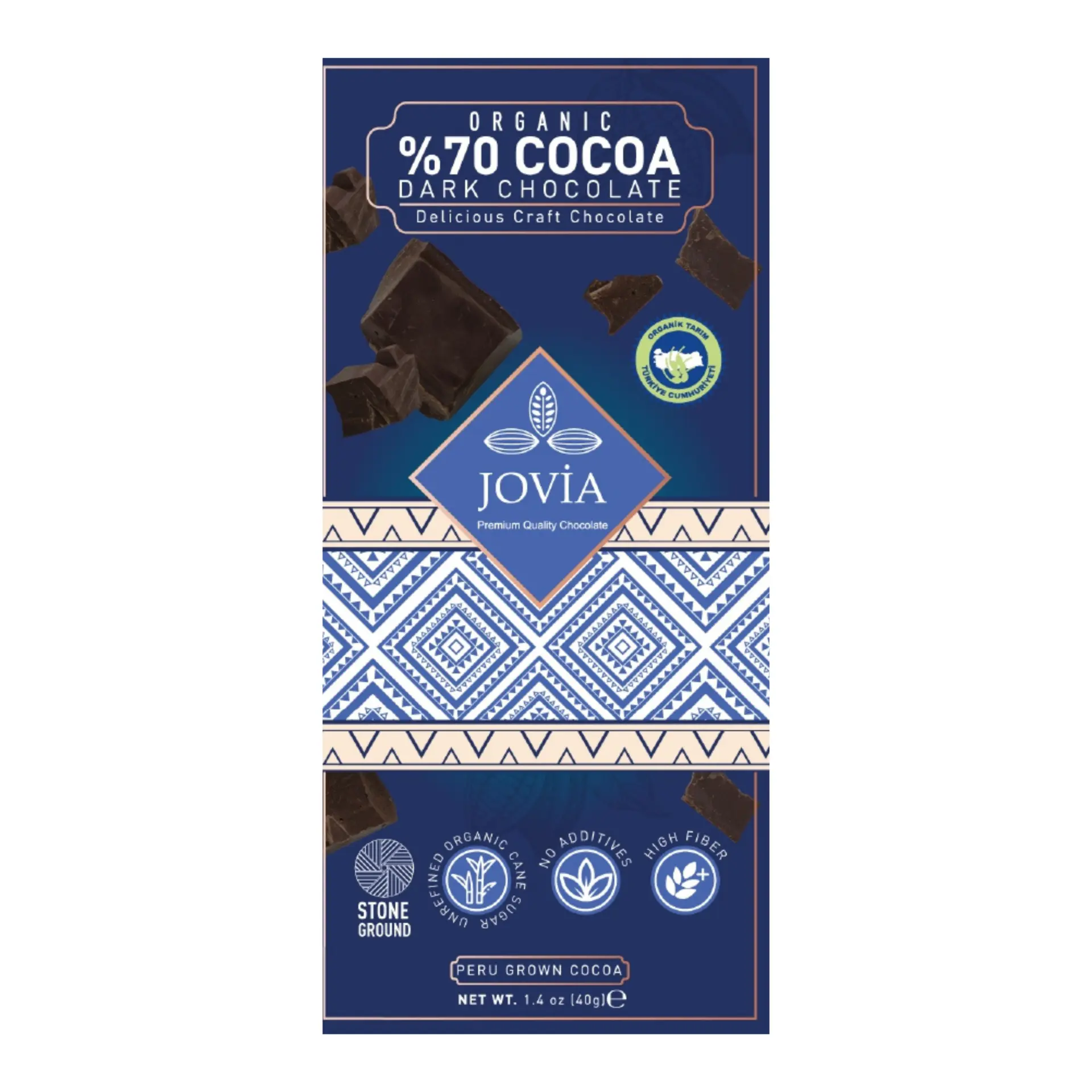 JOVİA ORGANİK %70 BİTTER ÇİKOLATA 40 GR