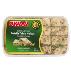 OKYAY FISTIKLI HELVA BAKLAVA DİLİM 450 GR