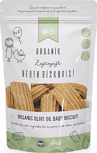 OG ORGANİK ZEYTİNYAĞLI BEBEK BİSKÜVİSİ 300 GR