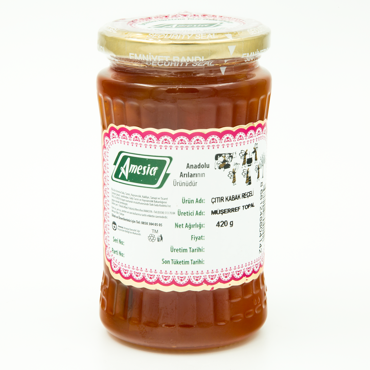 AMESİA ÇITIR KABAK REÇELİ 420 GR