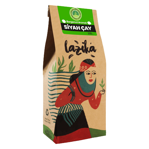 LAZİKA SİYAH ÇAY BERGAMOT AROMALI 350 GR