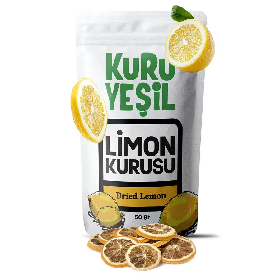 KURU YEŞİL LİMON KURUSU 50 GR
