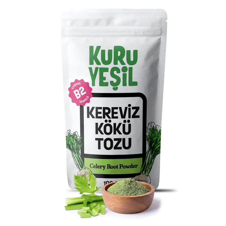 KURU YEŞİL KEREVİZ KÖKÜ TOZU 100 GR