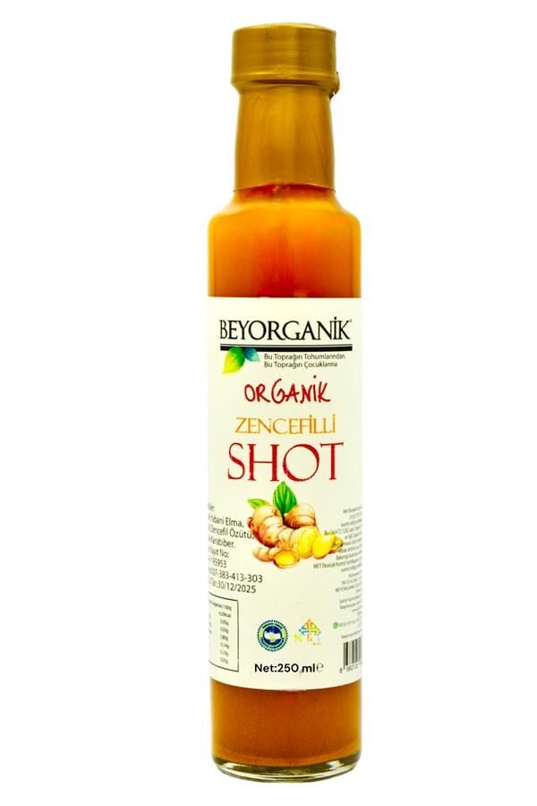 BEYORGANİK ZENCEFİLLİ SHOT 250 ML