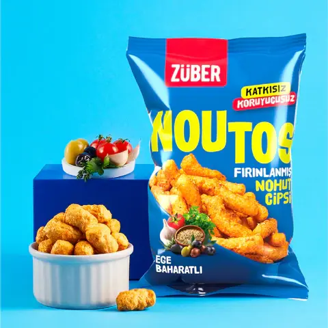 ZÜBER NOUTOS EGE BAHARATLI NOHUT CİPSİ 55 GR