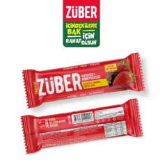 ZÜBER ÇİLEKLİ KAKAOLU MEYVE BAR 40 GR