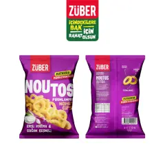 ZÜBER NOUTOS EKŞİ KREMA & SOĞAN ÇEŞNİLİ NOHUT CİPSİ 55 GR