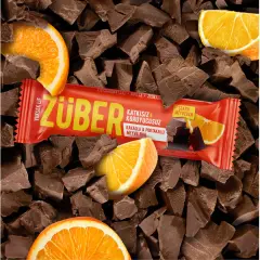 ZÜBER KAKAOLU PORTAKALLI MEYVE BAR 40 GR