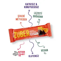 ZÜBER KAKAOLU PORTAKALLI MEYVE BAR 40 GR