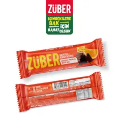 ZÜBER KAKAOLU PORTAKALLI MEYVE BAR 40 GR