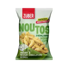 ZÜBER NOUTOS YOĞURT & MEVSİM YEŞİLLİKLERİ NOHUT CİPSİ 55 GR
