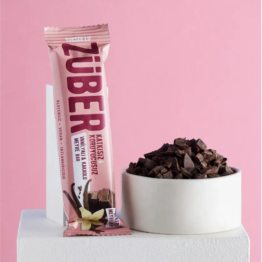 ZÜBER VANİLYALI KAKAOLU MEYVE BAR 40 GR