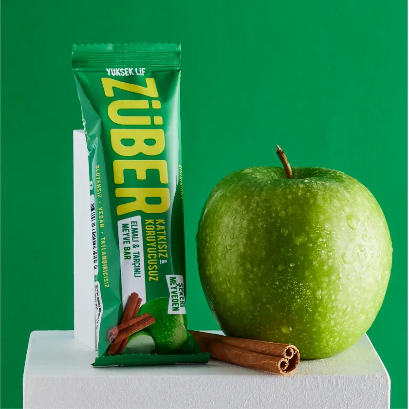 ZÜBER ELMALI TARÇINLI KAKAO MEYVE BAR 40 GR